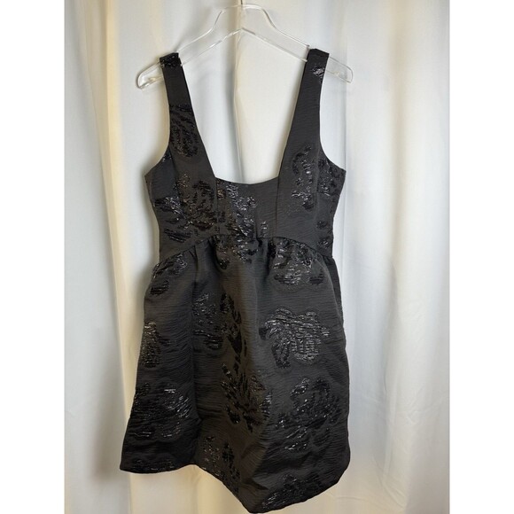 Anthropologie Maeve Black Jacquard Mini Dress Sz 12 New - Picture 4 of 13